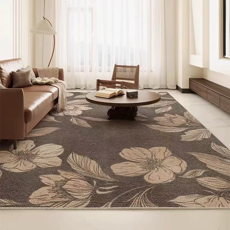 Light Luxury High-End Carpet Living Room Sofa Anti-Slip Waterproof Floor Mat Bedroom Anti-Stain Foot Mat Home Decoration