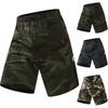 Men's Summer Sports Workwear Elastic Drawstring Waist Camouflage Multi - Pocket Men's Casual Pants