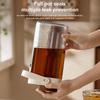 Cafetera de Cold Brew de 1L con Asa de Mano Botella de Cold Brew de ABS con Escala, Infusor de Té Hervidor de Café de Inmersión para Preparar Té
