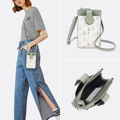 Spring/Summer Sweet Crossbody Coin Purse: Single Shoulder Versatile Printed Bag for Ladies