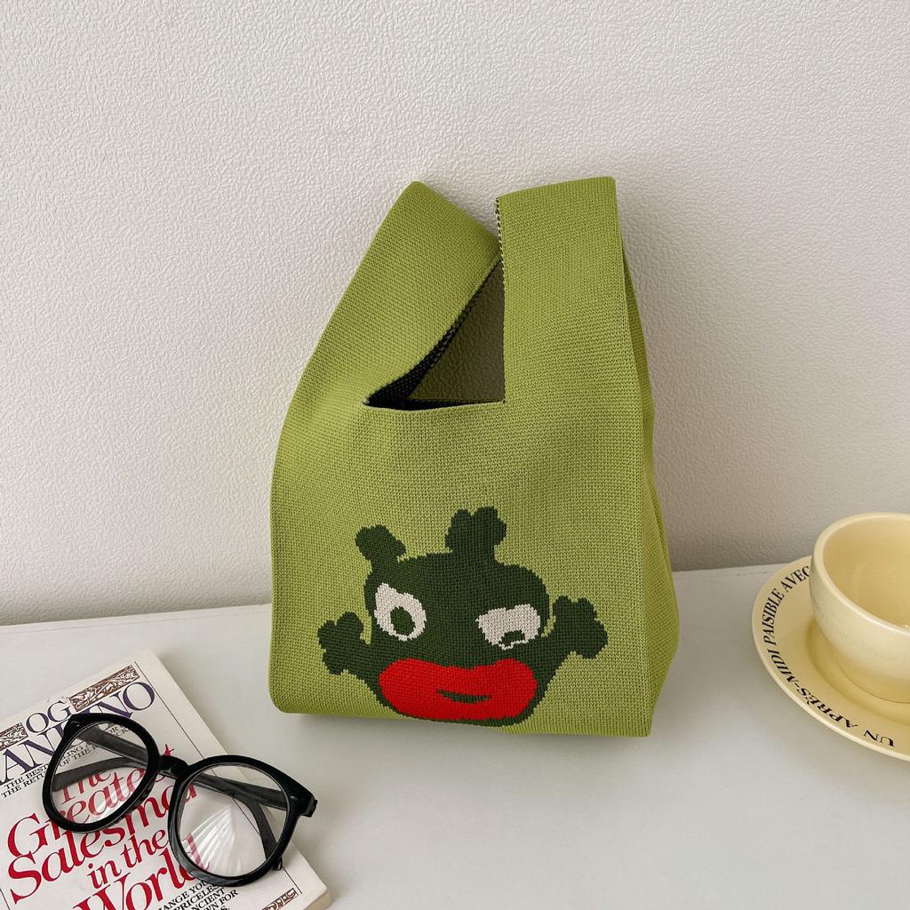 High quality thickened birthday banquet baby gift bag knitted bag gift woven bag handbag tote bag women's bag