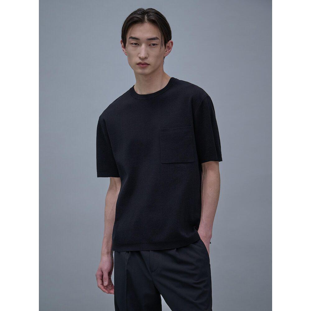 Shift G Cotton Crewneck Sweater Black Black/095