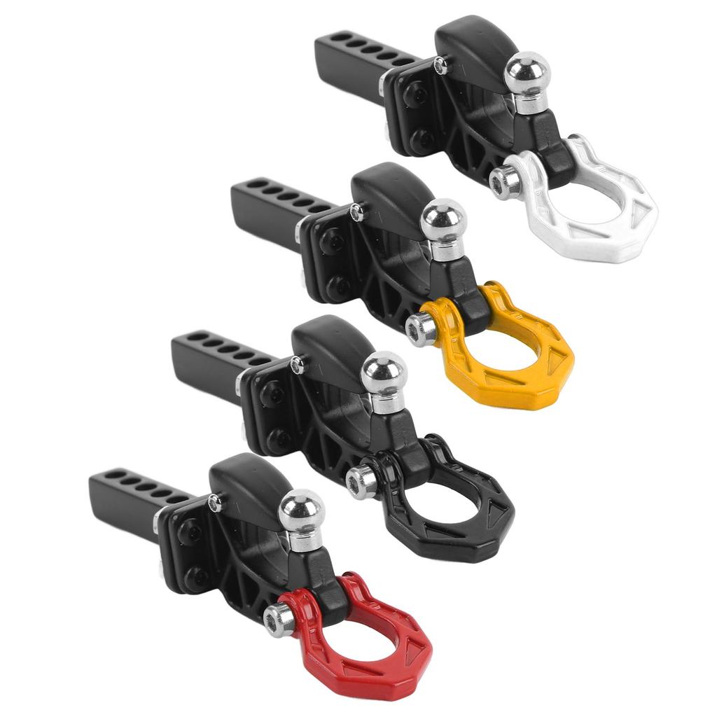 RC Trailer Hitch Tow Hook Aluminum Metal Trailer Hitch Receiver for SCX10 RC Crawler Accessories
