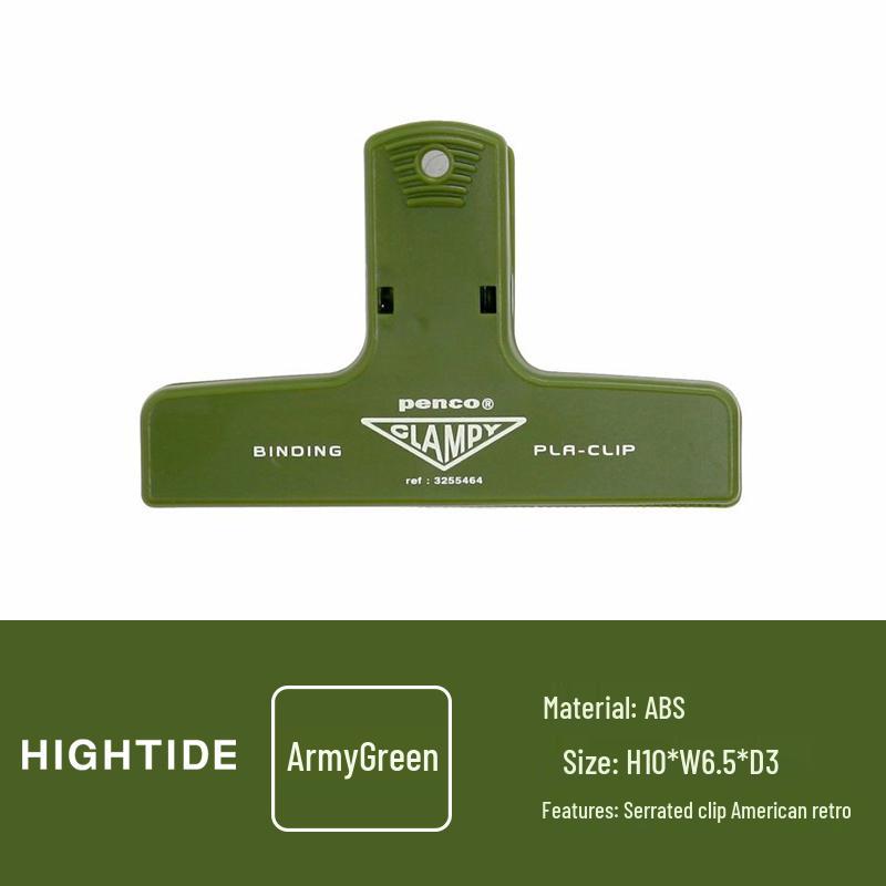 Разноцветные пластиковые зажимы-клипсы CLAMPY для планера - Ретро офисные канцелярские зажимы