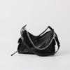 Black Warrior 2025 Women's Genuine Leather Biker Messenger Tote
