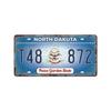 Vintage Tin Art with 1530 License Plate Design: Ideal for American - style Background Wall Decor