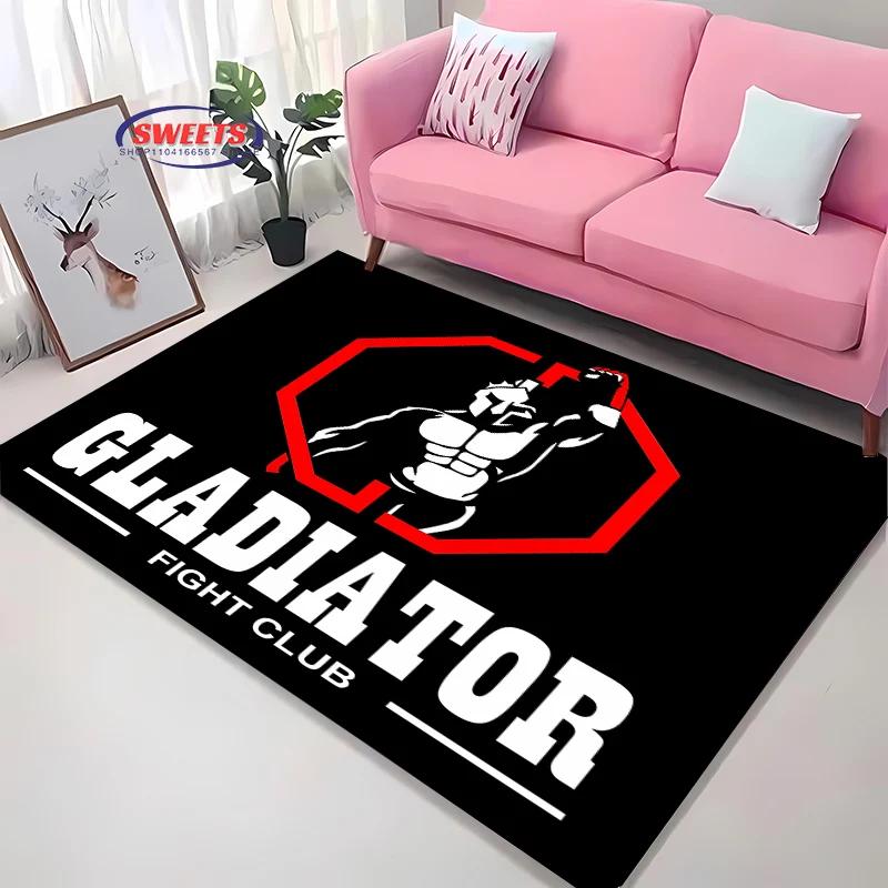 3D HD Printing Spartan Sparta Warrior Logo Carpet for Living Room Bedroom Mat Sofa Doormat Floor Rug Anti-slip Decor Durable Mat
