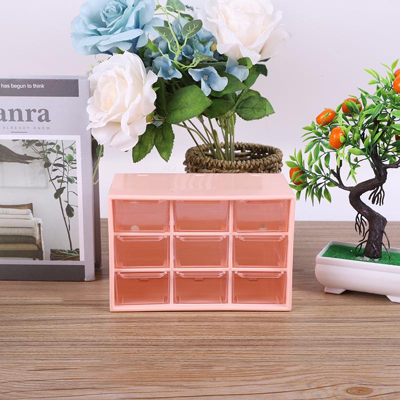 INS Girly Heart Drawer-Type Desktop Storage Box for Stationery & Jewelry