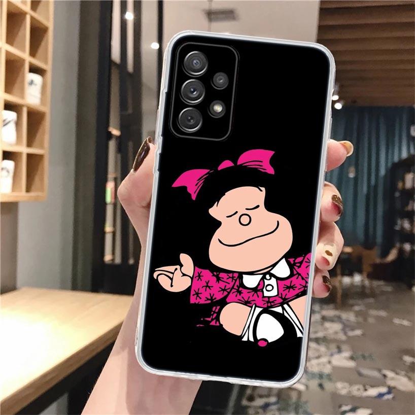 Cartoon Niedliche Mafalda Weiche Handyhülle Für Samsung Galaxy A52 A42 A32 A12 A22 A51 A50S A30S A20S A10S A71 A41 A31 A21S A40 A20E A7