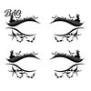Ghostly Eye Decorations 2 Pairs Halloween Tattoo Stickers, Waterproof Temporary Face Decals with Creative Festival Party Supplies Pumpkin Bat
