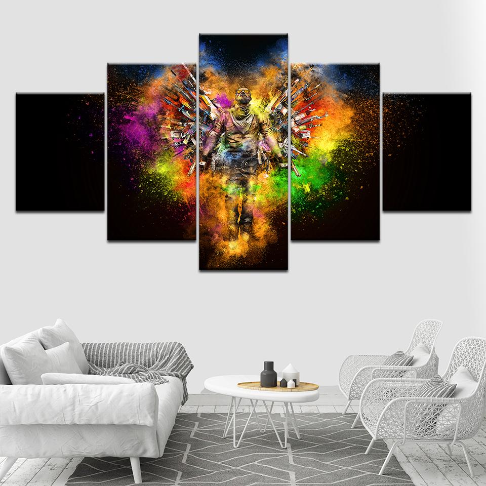 

A man 5 Piece HD Wallpapers Art Canvas Print modern Poster Modular art painting for Living Room Home Decor 20x35 20x45 20x55cm