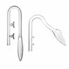 Glass Lily Pipe Improves Water Circulation Aquarium Inflow Outflow Crystal Clear