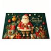 Flannel Anti-Slip Floor Mat Non-Slip Backing Festive Entrance Rug  For Corridors