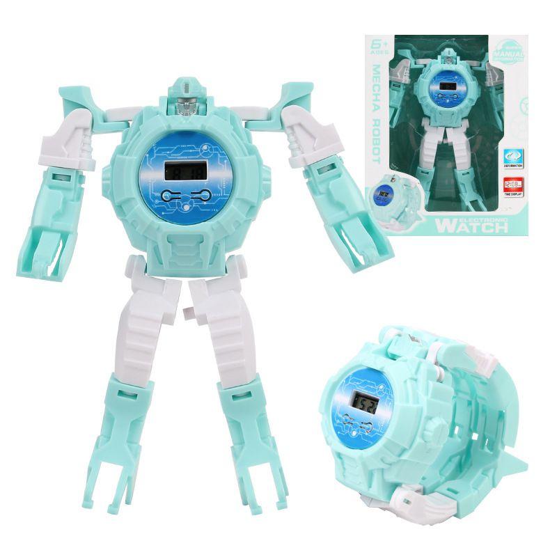 Children's Transforming Robot Electronic Watch Two Forms Toy For Kids