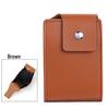 Stylish Multi-functional Cross-Grain Card Holder with Buckle for Coins and IDs