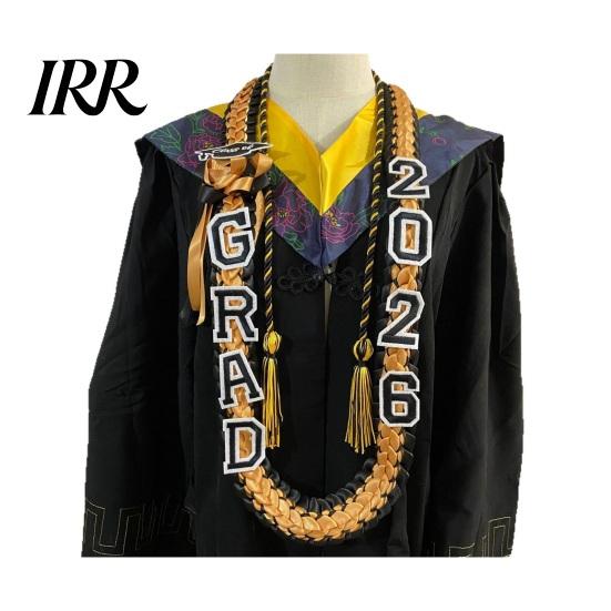 2026 Graduate Cord Graduation Leis And Honor Set Handmade 4-Braided Ribbon Lei Modern Party Necklace for Class of High School College Decor