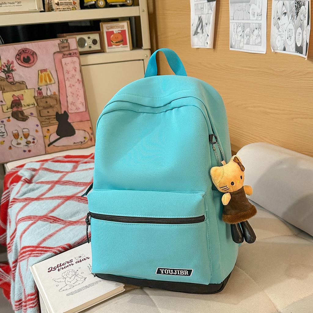 Schoolbag Simple College Student Schoolbag 1011 New Large-capacity Leisure Travel Backpack Printable Logo Backpack