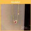 Garmentory Gold Plated Zircon Gourd Pendant Necklace For Elegant Women
