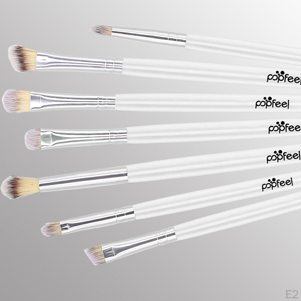 7 Pcs Eyeshadow Brush Eye Makeup Set, Shadow, Eyebrow, , Blending
