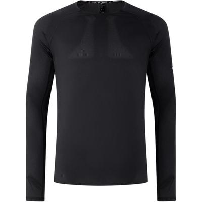Essentials Rundhals Langarm T-Shirt Herren Oberteile Schwarz Tiefsilbergrau JV6921