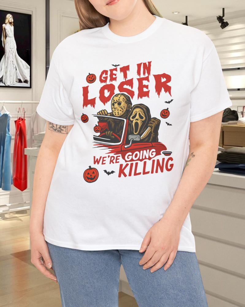 

Halloween Horror Embroidered T-Shirt Retro Scary Movie 4XL