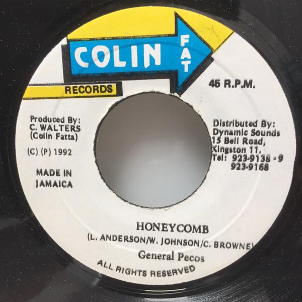 

7inch Record GENERAL PECOS Honeycomb NONE Colin Fat Recor 1992 Jamaica Reggae Ska Dub Used