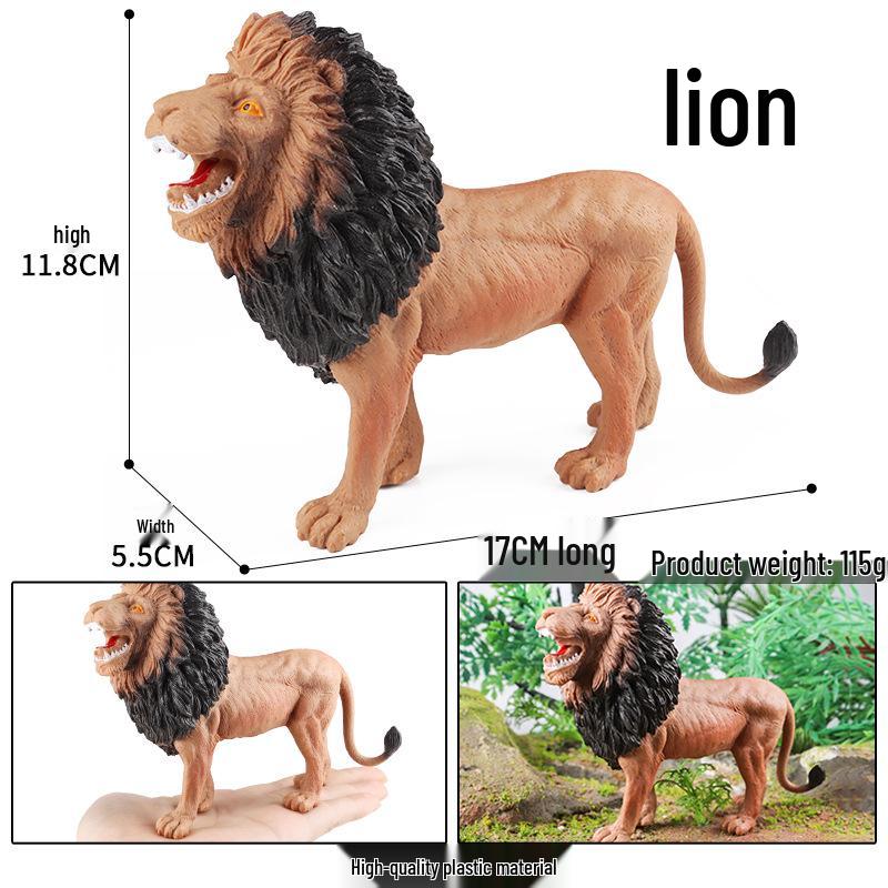 Cross-Border Animal Toy Set: Sheep, Cow, Horse, Donkey, Goat, Poultry Plastic Models