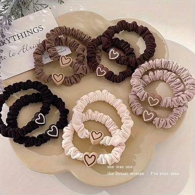 10 Cute and Simple Headband Sets, Suitable for Women, Mixed Colors with High Elasticity