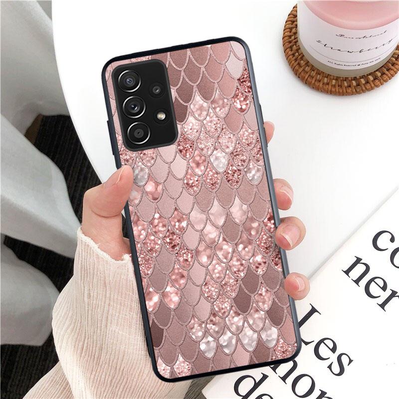 Neue Luxus Rose Gold Diamant Herz Telefon Fall Für Samsung Galaxy A13 A03 A12 A32 A71 A11 A21S A02 A52 A72 a51 A50 A70 A31 M31