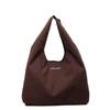 Korean version of fashion tote bag 2025 new casual large-capacity shoulder bag retro girl foreign style nylon shopping bag