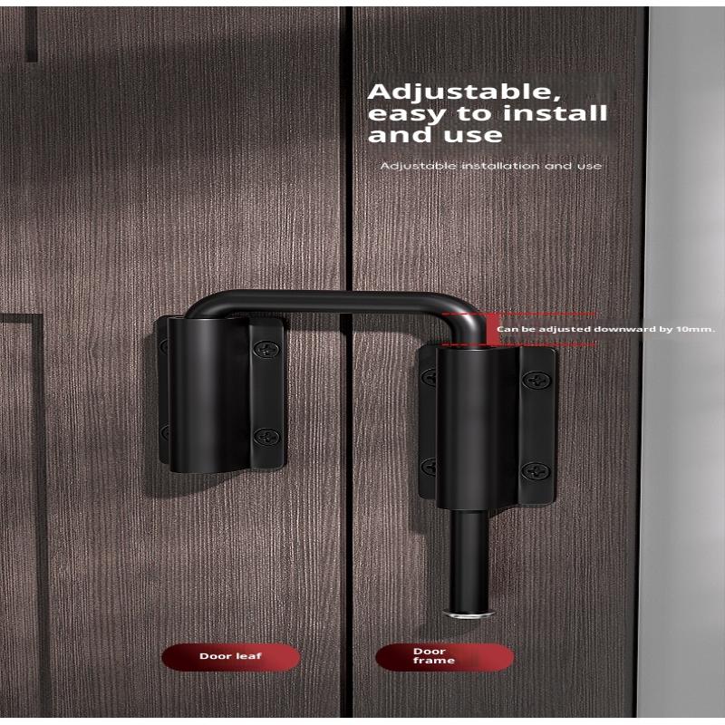 1Pcs Durable Aluminum Alloy Door Latch Lock 90/180 Degree Gate Latch Safety Anti-Theft Buckle Door Bolts Door Buckle Hardware