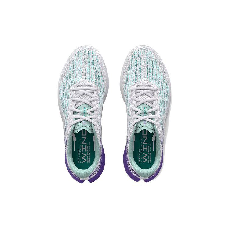 Under Armour Flow Velociti Wind 2 Comfortable Fabric Low-Top Casual Running Shoes Women Sneaker White Purple 3025662-102