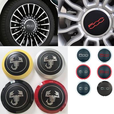 1PCS 133mm Car Wheel Hub Cover Emblem Sticker Accessory For Fiat Abarth 500 500C 500L 500X Tipo FR Panda Argo Freemont Viaggio