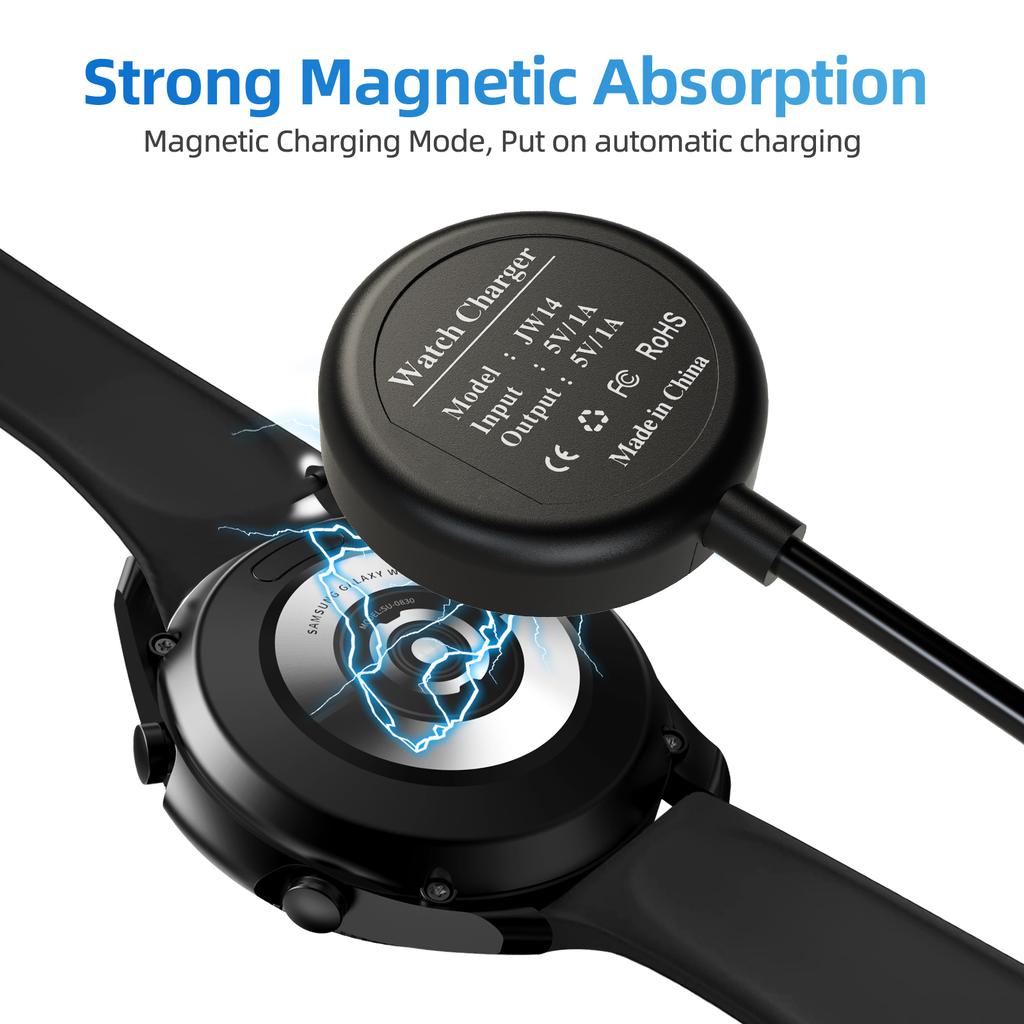 Pour Samsung Galaxy Watch8/7/6/6 Classic Chargeur Smartwatch USB-C Remplacement Station d'accueil de chargement sans fil plus rapide et stable