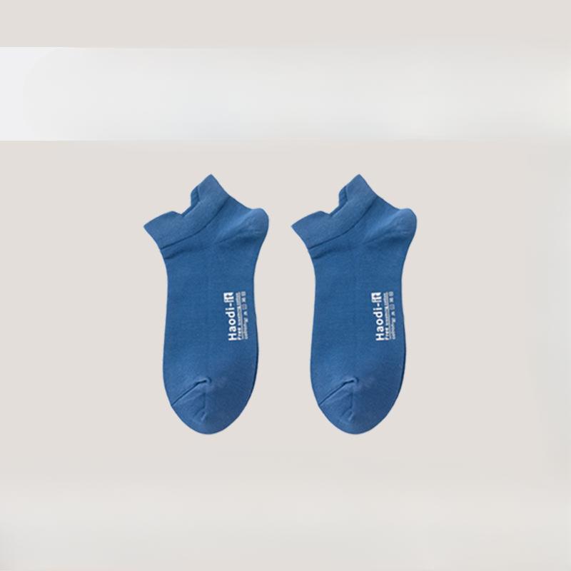 Summer Pure Cotton Shallow-mouthed Anti-pilling Invisible Socks That Won't Fall Off and Summer Thin Solid-colored Women's Boat Socks