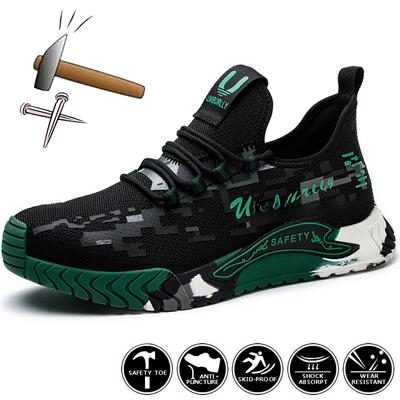 Scarpe antinfortunistiche da uomo da lavoro Sneakers da donna Scarpe da lavoro traspiranti con punta in acciaio da uomo Scarpe protettive antiforatura Stivali antinfortunistici leggeri