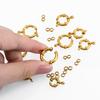 4pcs Stainless Steel Spring Clasps Round Clasp Bracelet Connectors for DIY Necklace Jewelry Making Accessories 10 12 14 16 18mm