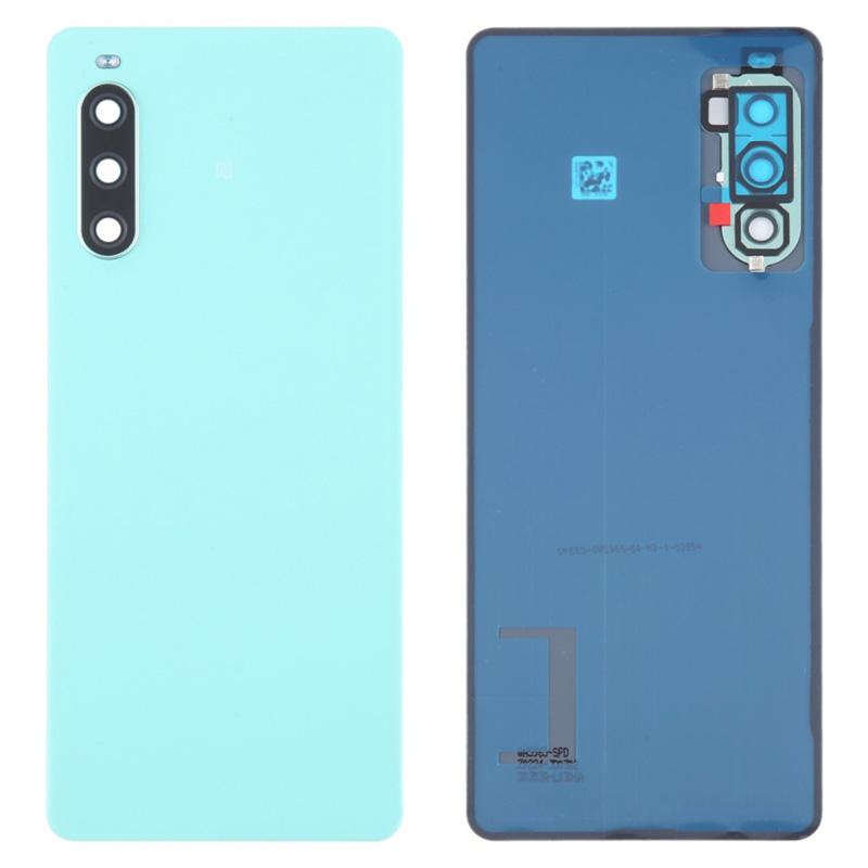 

For Sony Xperia 10 IV 5G OEM Battery Housing with Adhesive Sticker+Camera Lens Cover Mint
