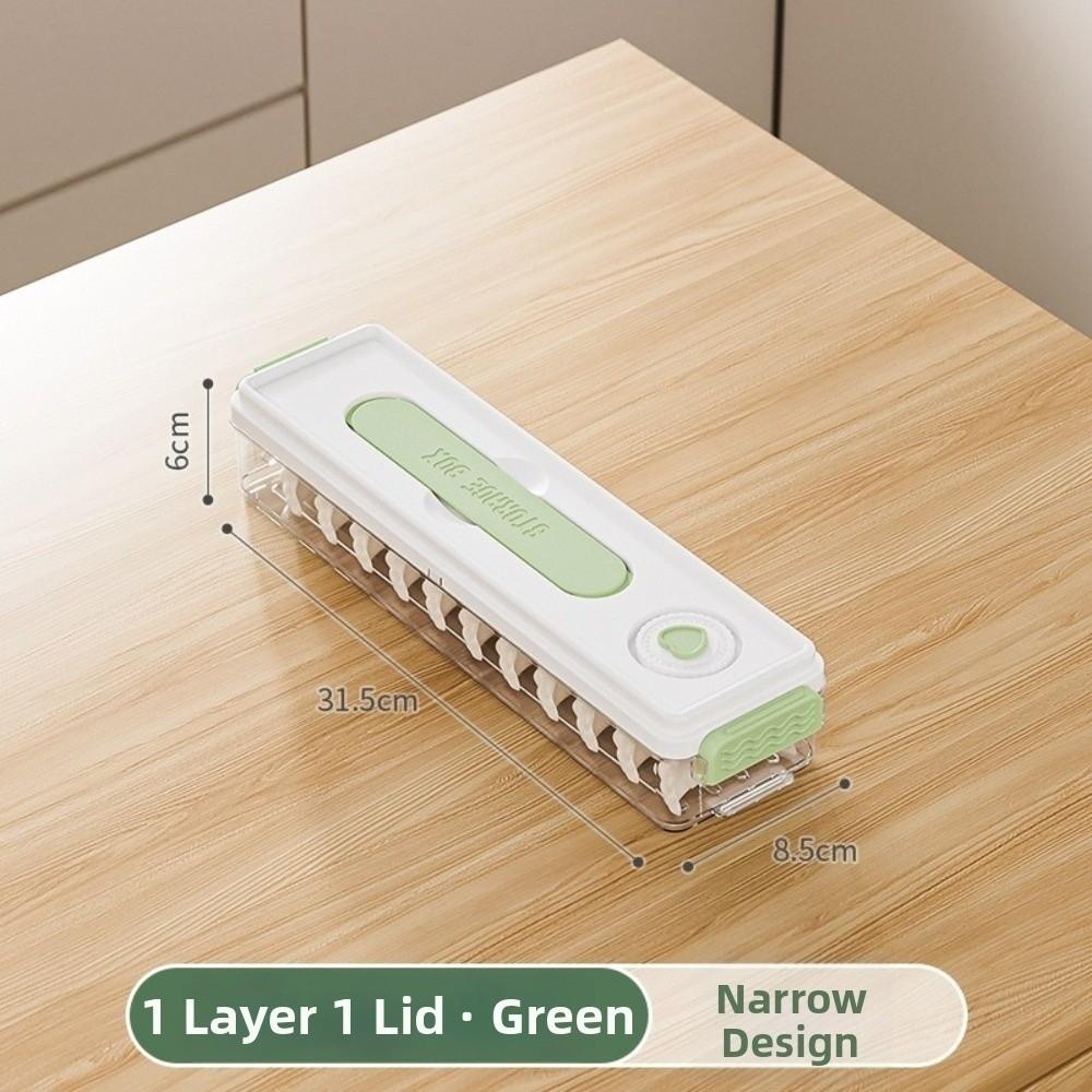 Fresh Keeping Freezer Box Narrow Style Wontons Box Food Grade Dumpling Storage Box  Home Kitchen