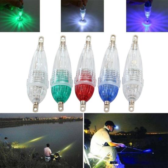 Mini LED Glowing Deep Sea Drop Underwater Tackle Fishing Squid Lure Light Lamp