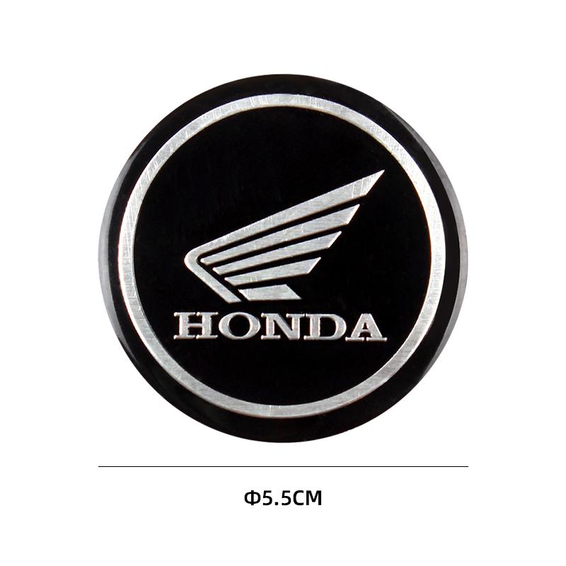 2pcs 3D Motorcycle Modified Car Sticker Metal Aluminum Round Decal Motorcycle Stickers For Honda CRF CB CR XR CRM CBROW3 lcnd9