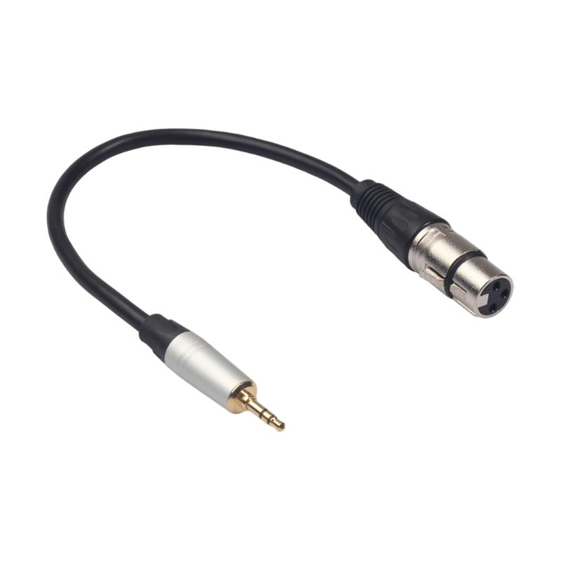 

3.5mm Male to XLR Sound Cable Converter Microphone Sound Extension Connector Converter for Stable Signal Transmission