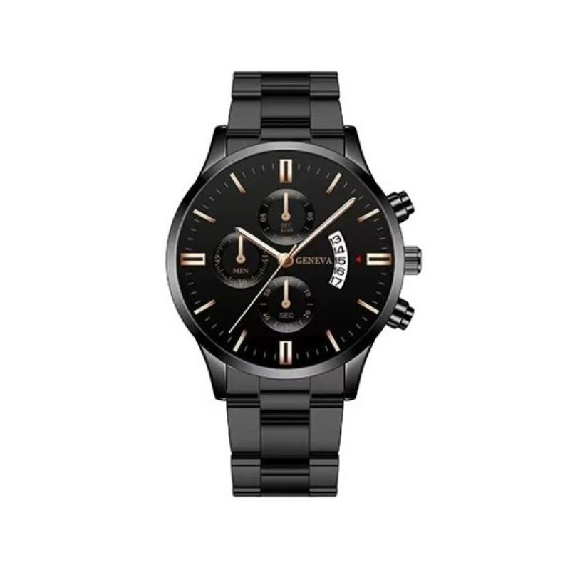 Fashion business three-eye six-pin calendar men's watch men's watch steel belt men's one