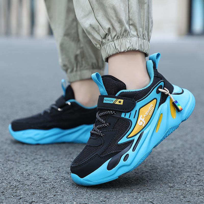 Frühling Herbst Jungen Leichte Mesh Schuhe Sports Laufschuhe Rutschfest Freizeit Koreanische Atmungsaktive Kinder Sneaker