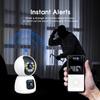 P221B Dual Lens Indoor Security Camera 2MP Two Way Audio 5X Digital Zoom Remote Monitoring Camera