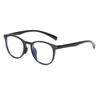 7339 Occhiali Piani Moda Anti-Luce Blu per Bambini e Bambine, Nuovi Occhiali con Montatura Carina a Forma di Bambino, Occhiali per Bambini