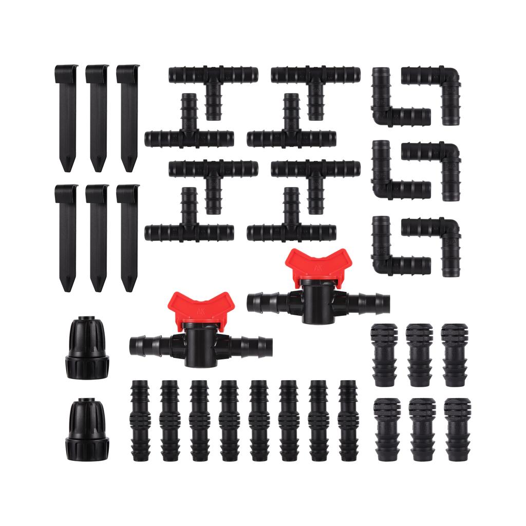 Garden Barb Irrigation Hose Connector DN16 to 3/4 or 1/2 Inch Fitting Connector for Irrigation Tube Garden Watering System