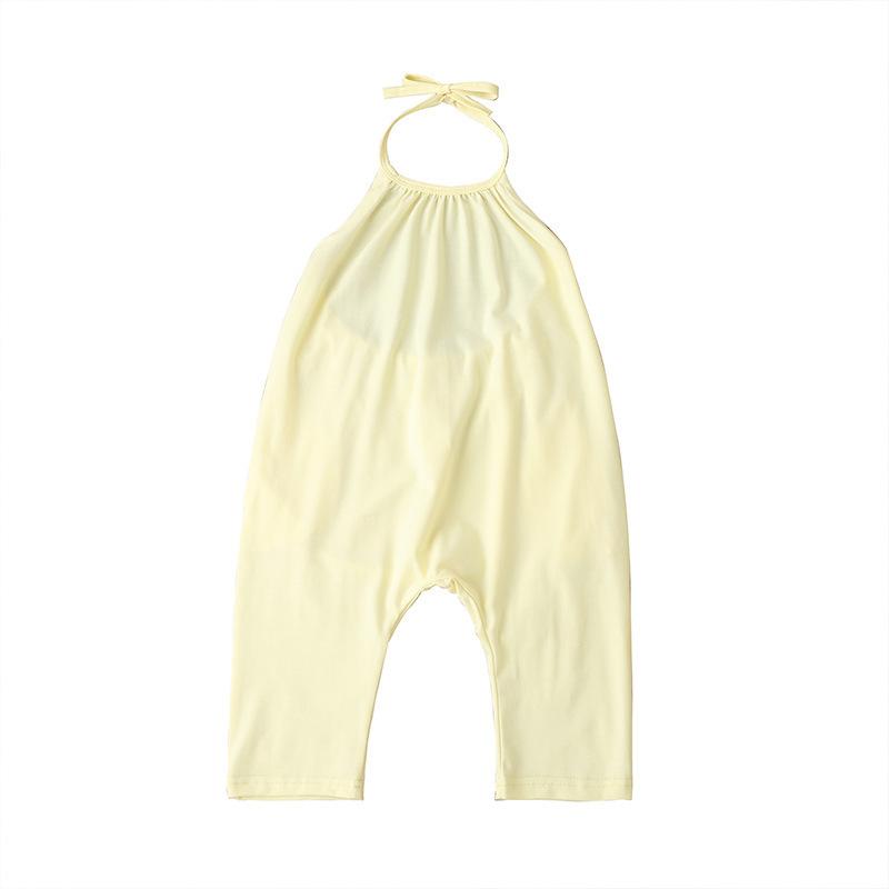 Girls' Summer Strap Jumpsuit Strap Pants Strap Romper Toddler Pants Strap Backless