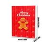 Gingerbread Man Advent Calendar, 2D Flat 24 Day Christmas Countdown Decor Ornaments, Holiday Home Decoration Car Ornaments