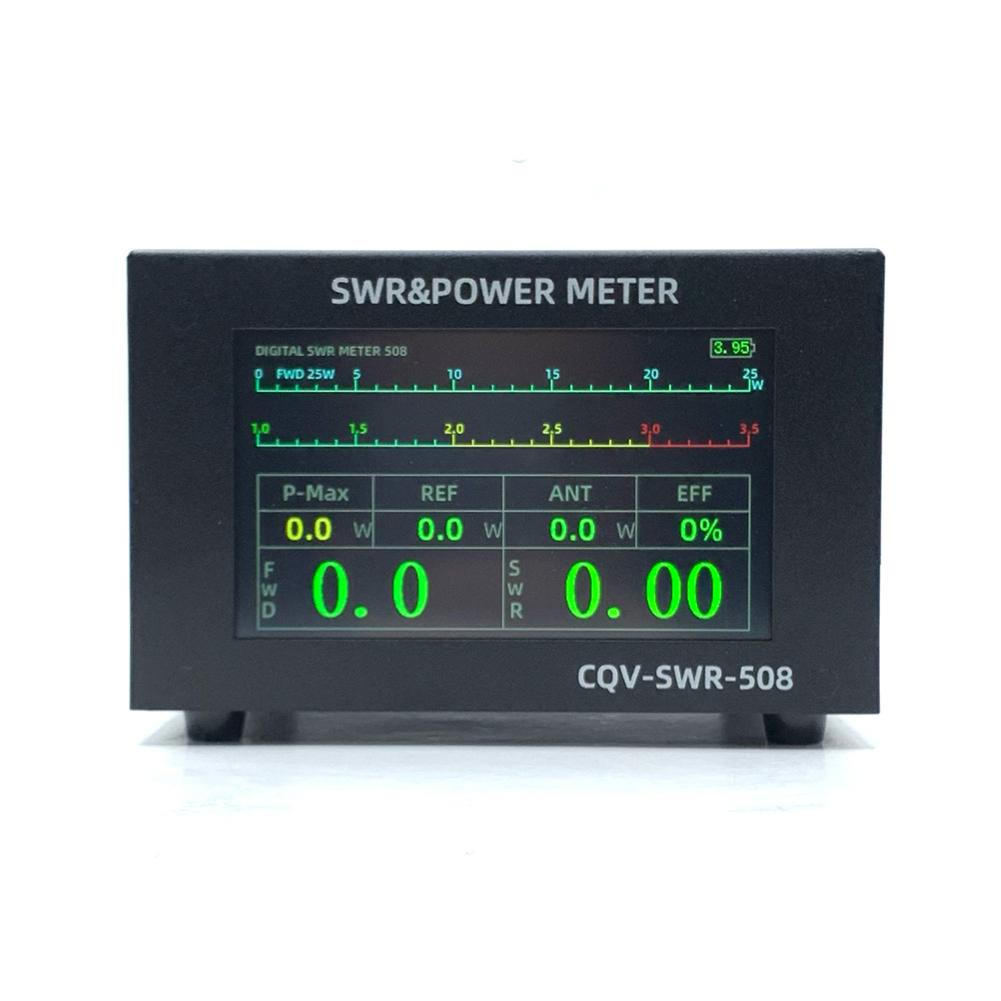 120W SWR&Power Meter High Standing Wave Alarm 1.8-54Mhz Short Wave Standing Wave Meter Type C DC5V/1A Charging UHF Interface